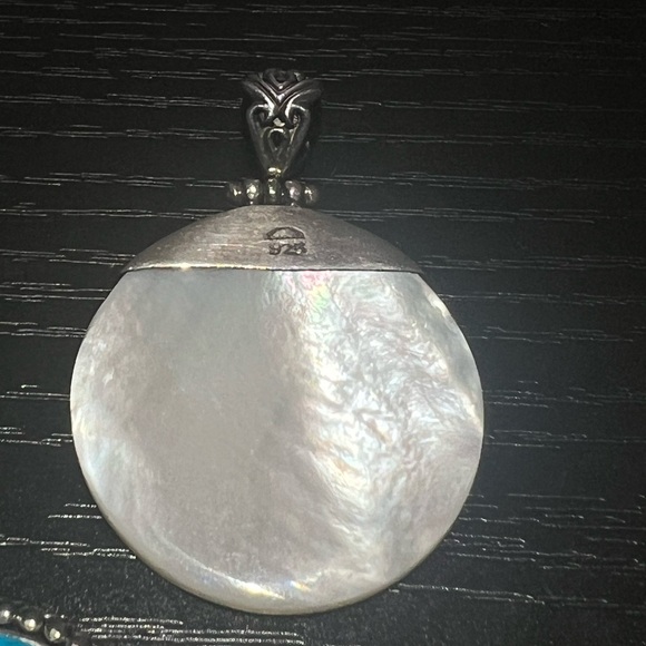 3 Sterling Silver Stone Pendants - Picture 4 of 9